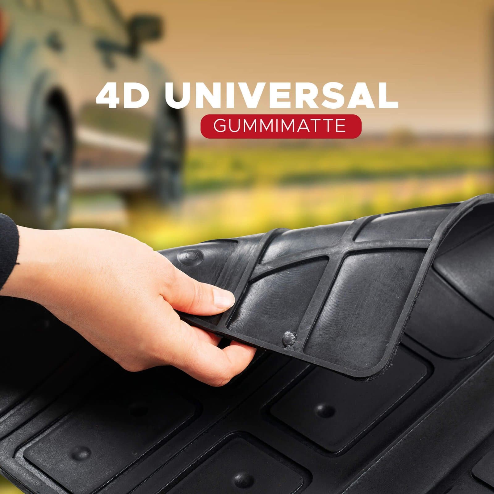 3D Universal Auto Gummi Fussmatten Set