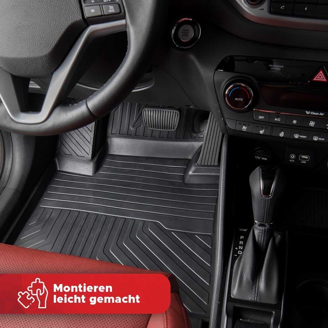 3D Premium Gummi Auto Fussmatten Set Passend für Ford Kuga (1.Gen) Baujahr 2008-2012