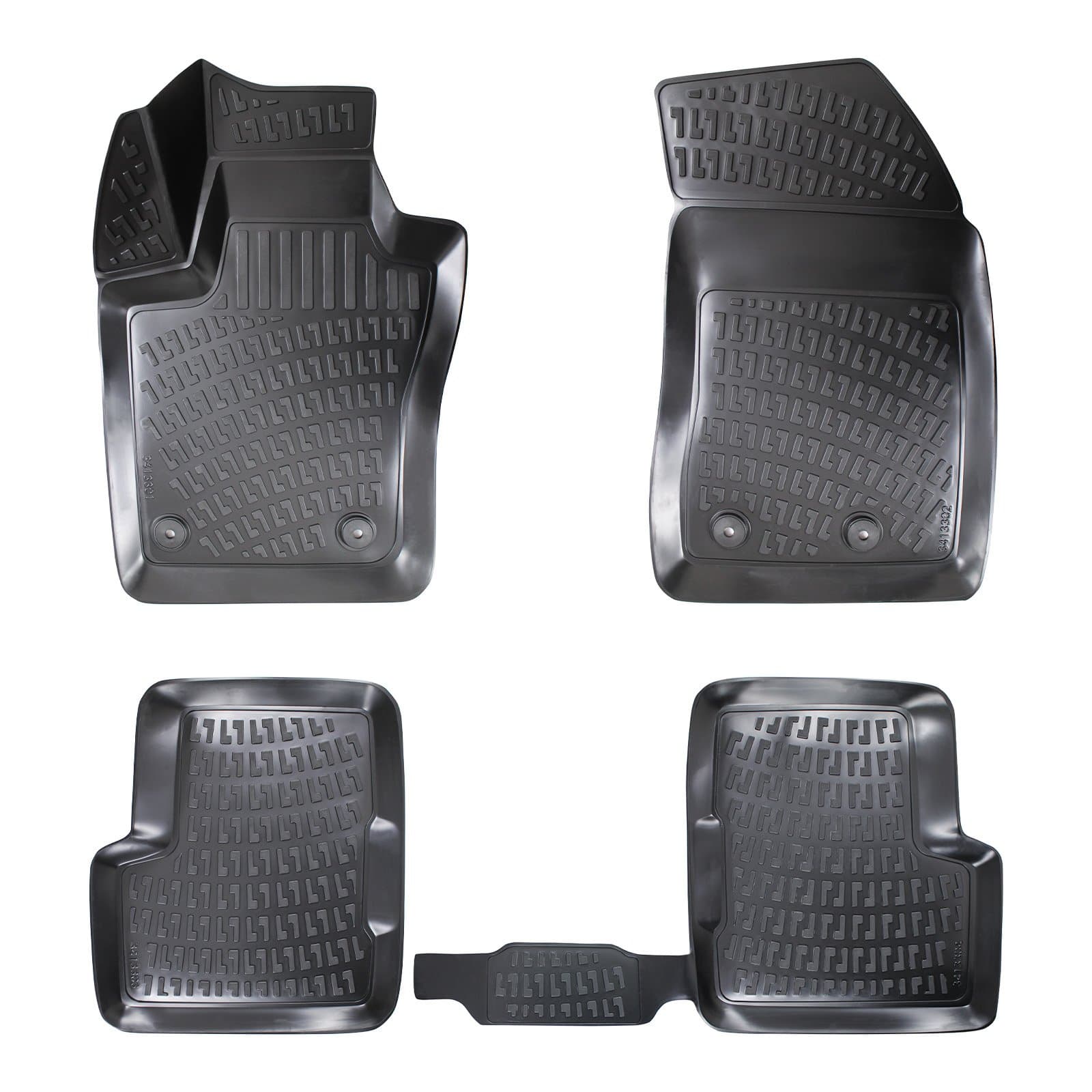 3D Auto Fussmatten Set passend für Fiat 500 X Baujahr 2014-2022 ( Passt nicht für Elektro ) 2