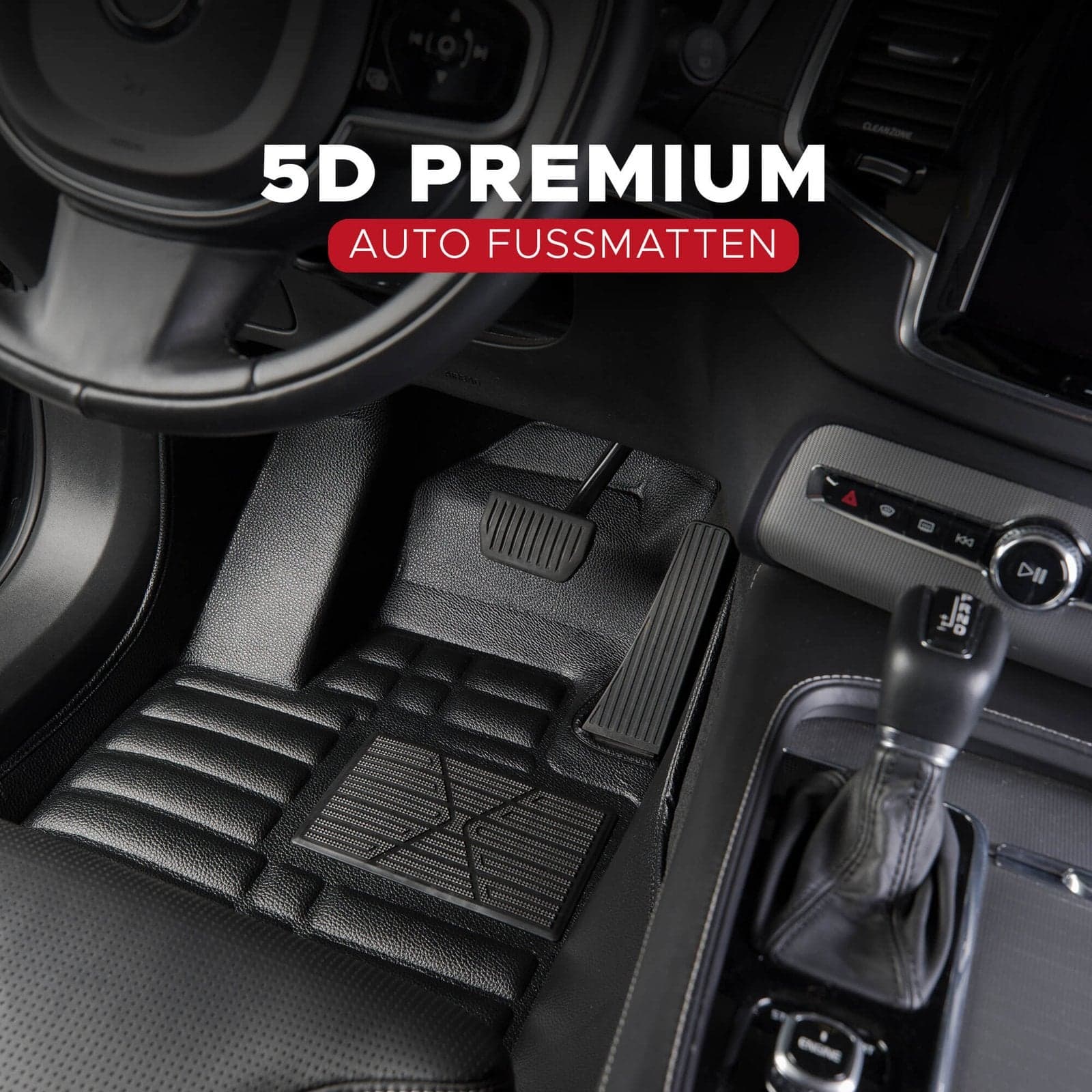 5D Premium Auto Fussmatten TPE Set passend für Ford Explorer Baujahr ab 2019