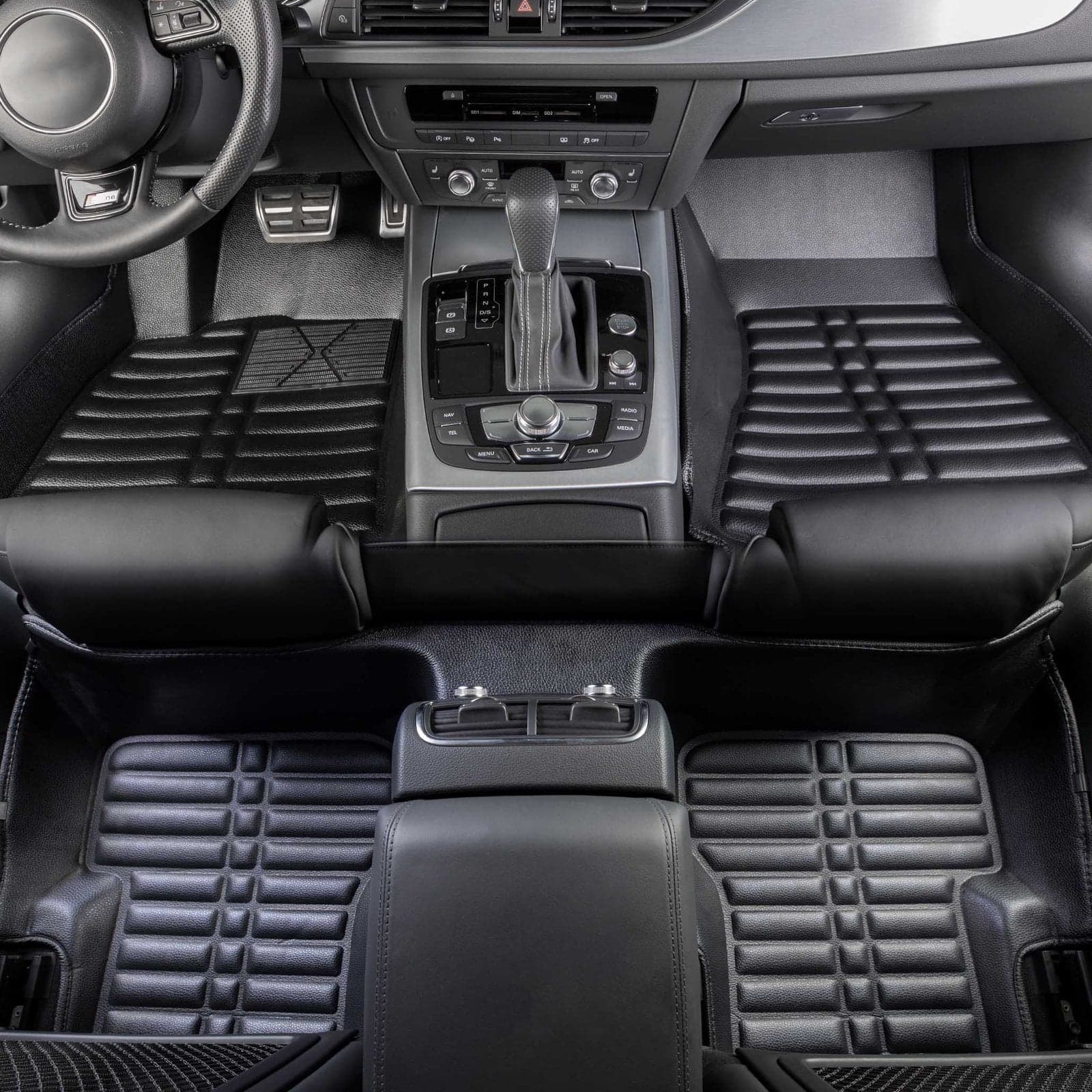 5D Premium Auto Fussmatten TPE Set passend für Toyota Prius (4.Gen) Baujahr 2016-2022