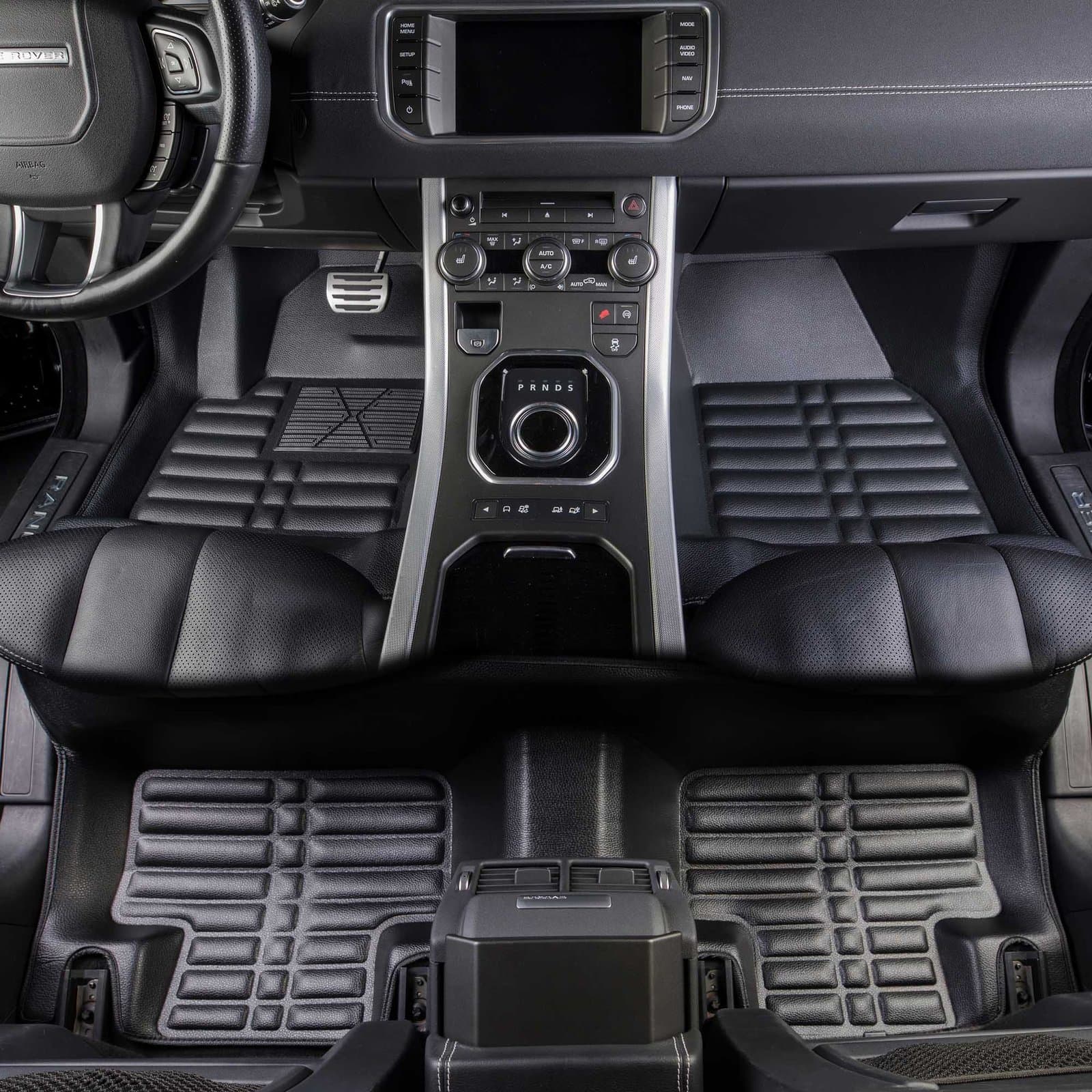 5D Premium Auto Fussmatten TPE Set passend für Range Rover Evoque (1.Gen) Baujahr 2011-2018