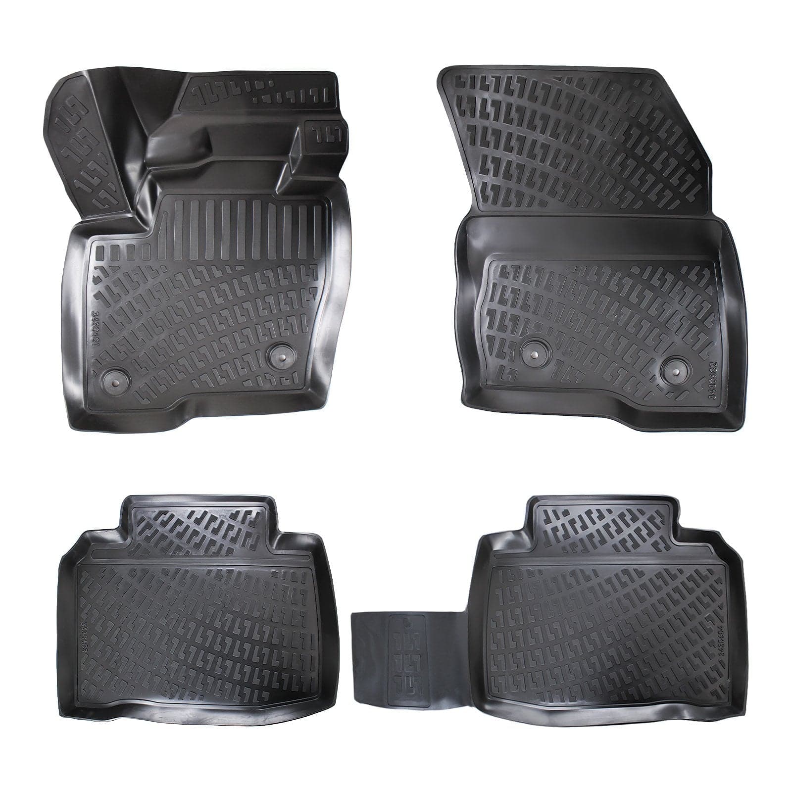3D Auto Fussmatten Set passend für Seat Alhambra (2.Gen) Baujahr ab 2010
