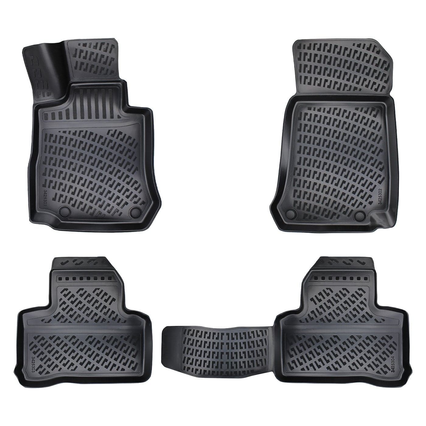 3D Auto Fussmatten Set passend für Mercedes GLC X253 Baujahr 2015-2022