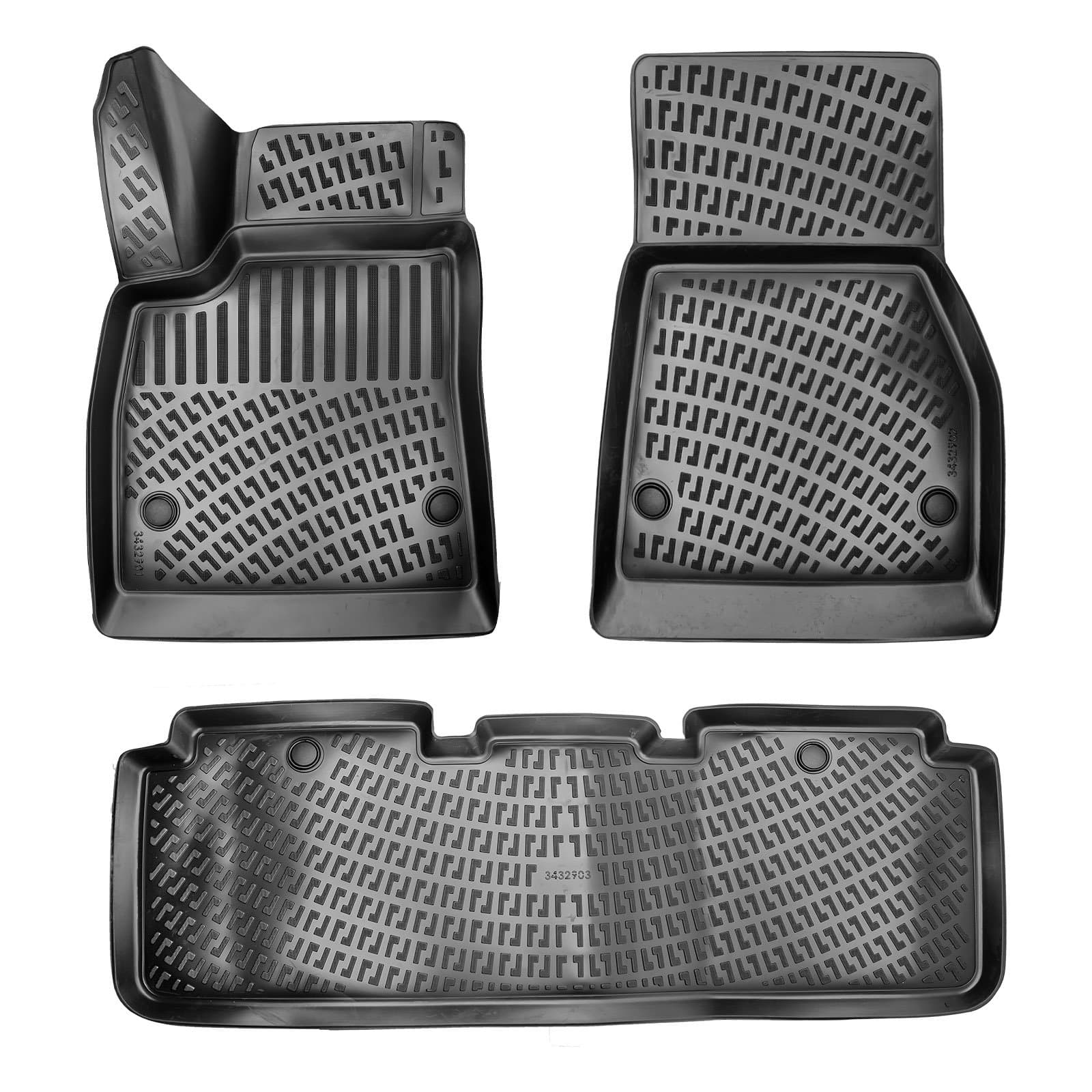 3D Auto Fussmatten Set passend für Tesla Model S Baujahr 2014-2020