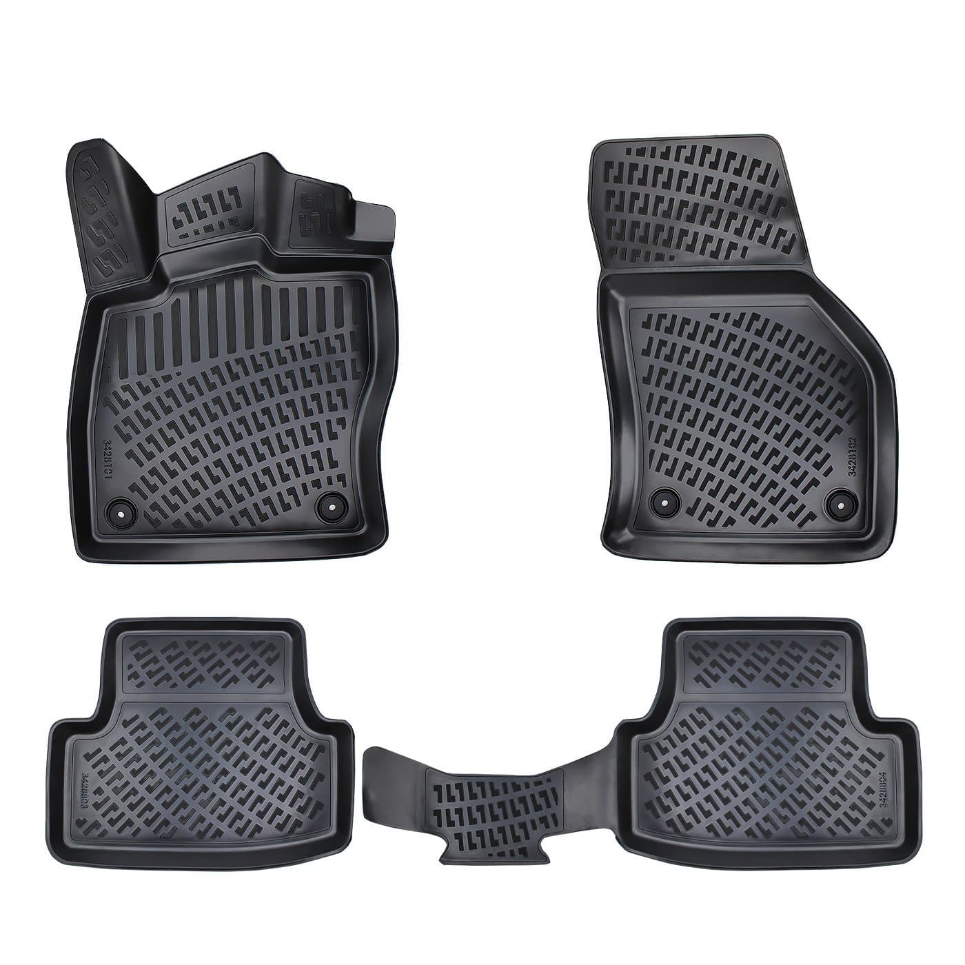 3D Auto Fussmatten Set passend für VW e-Golf Elektro Baujahr ab 2014 2