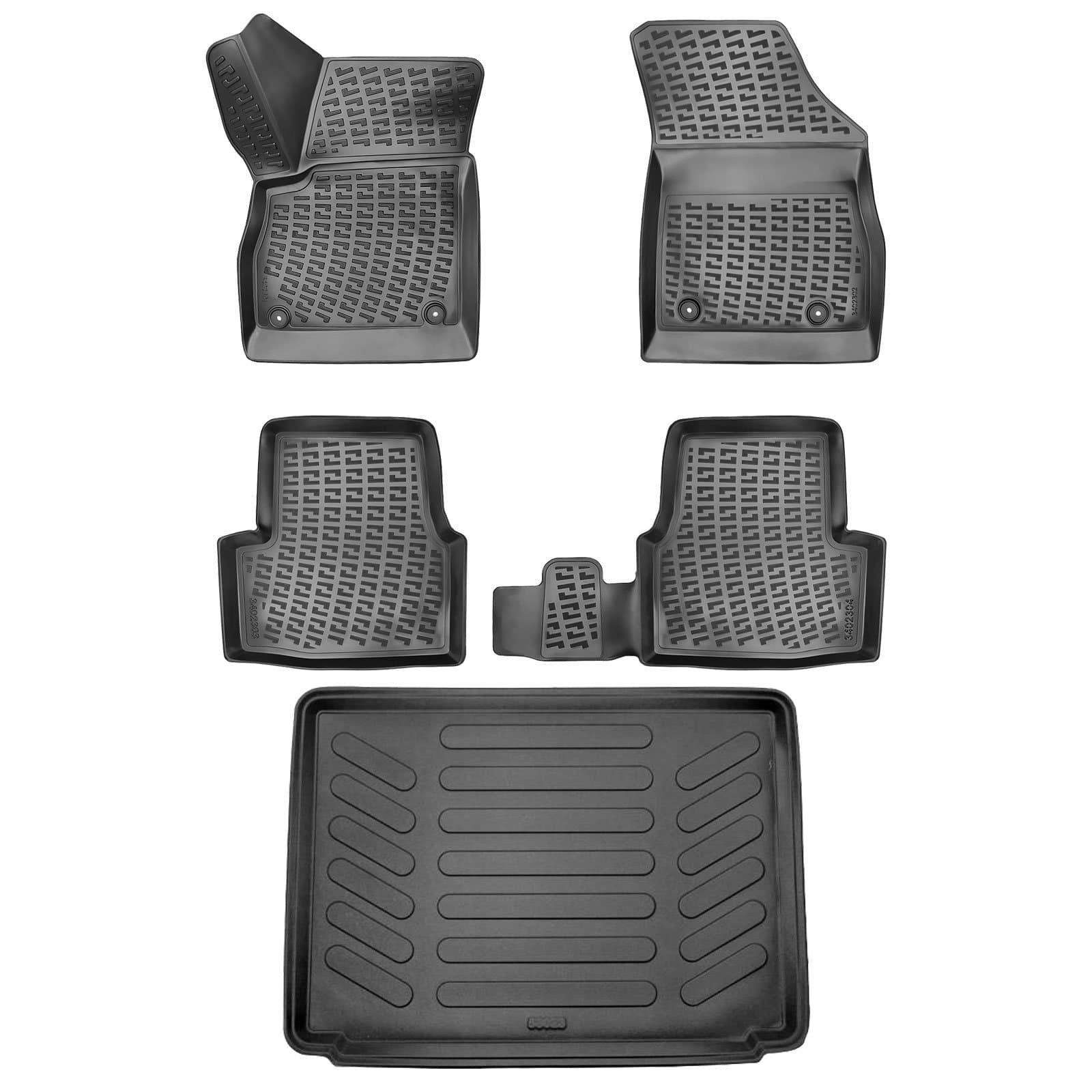 3D Auto Gummimatten &amp; Kofferraumwanne Set für Opel Astra K Baujahr 2015-2020