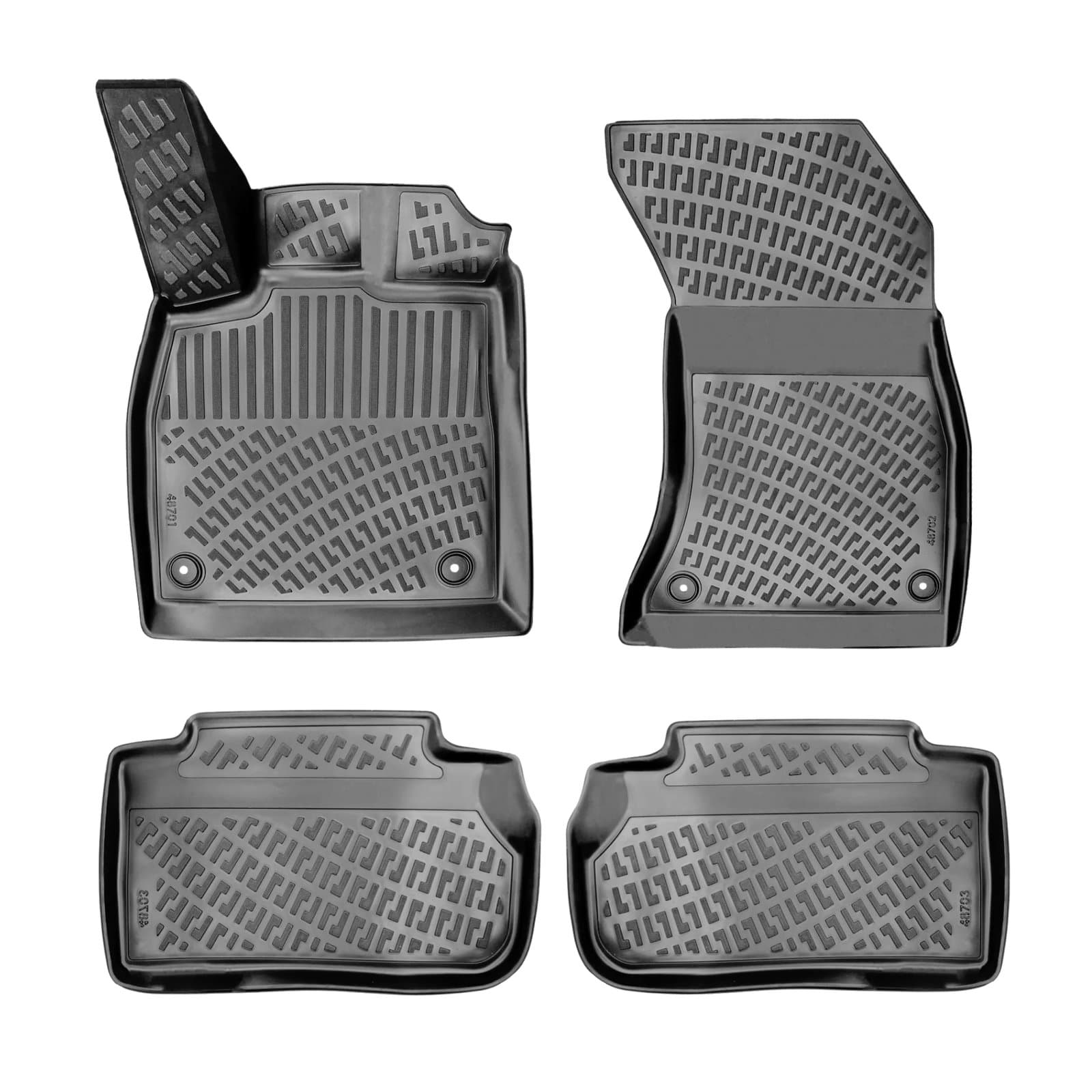 3D Auto Fußmatten Set für Audi Q5 Sportback Baujahr ab 2020