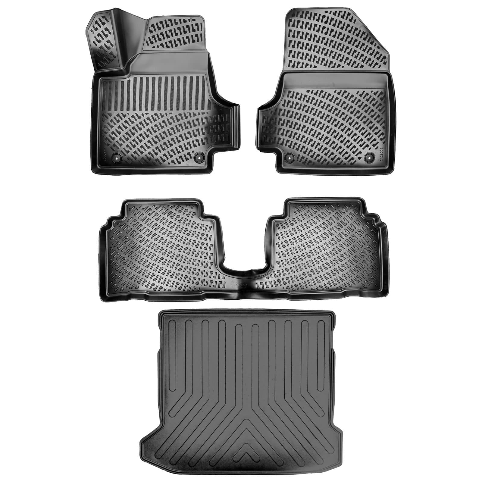 3D Auto Gummimatten &amp; Kofferraumwanne Set für Hyundai IONIQ 5 Baujahr ab 2021