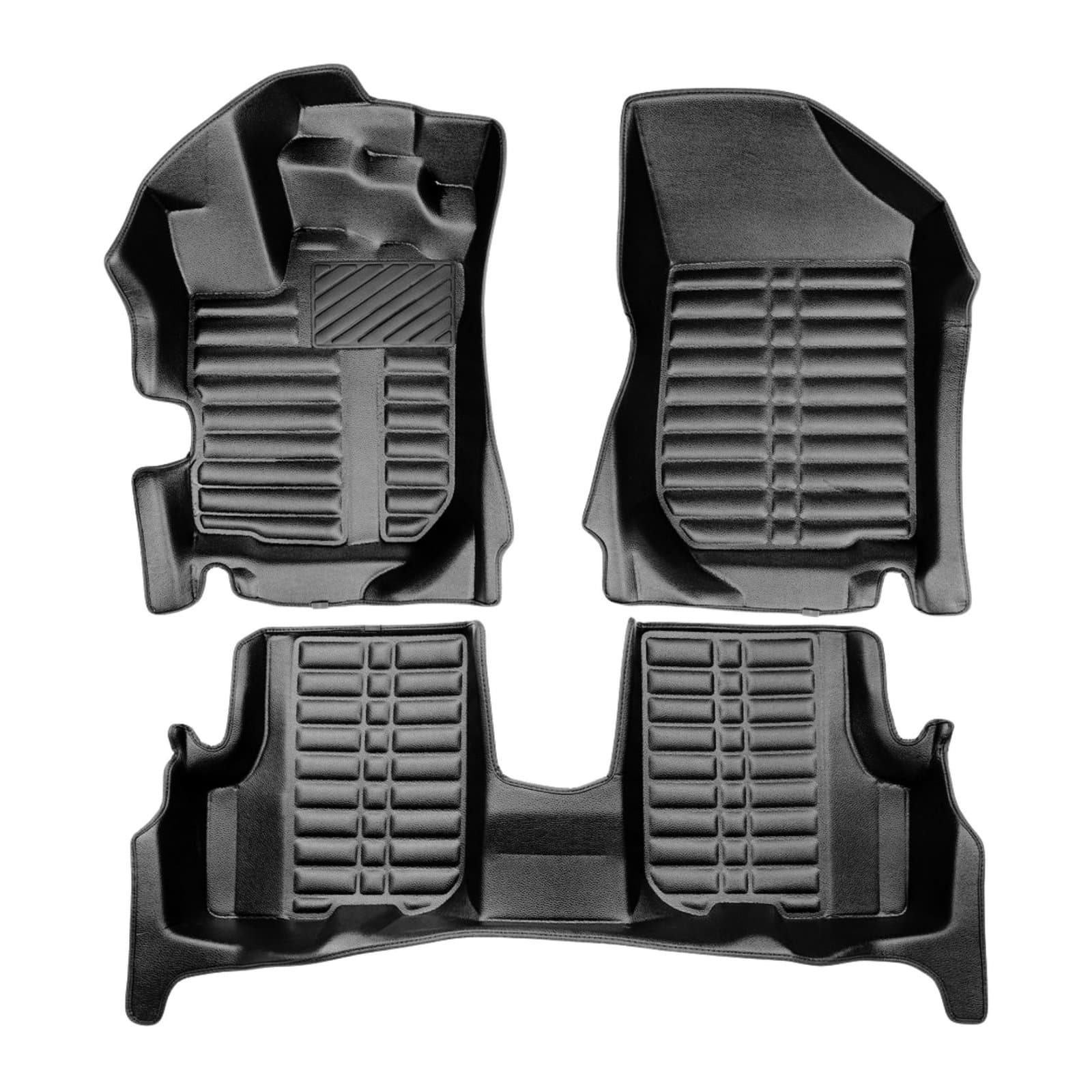 5D Premium Auto Fussmatten TPE Set passend für Dacia Logan (2.Gen) Baujahr 2012-2020