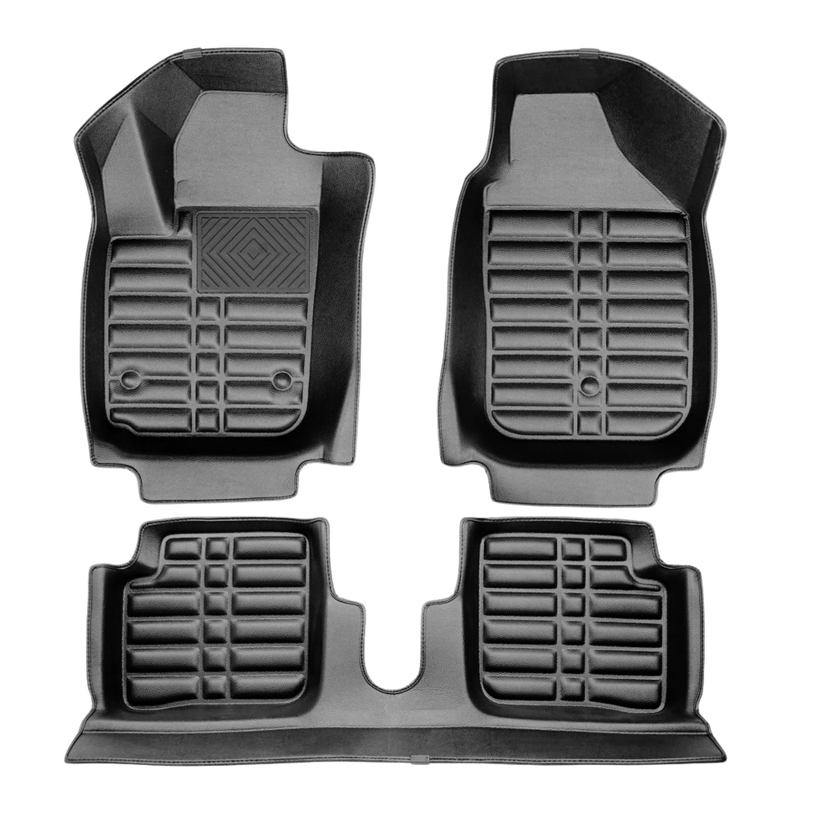 5D Premium Auto Fussmatten TPE Set passend für Fiat 500 Baujahr 2009-2018