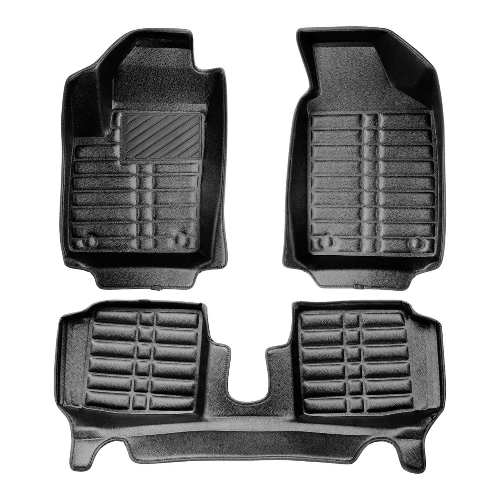 5D Premium Auto Fussmatten TPE Set passend für Fiat 500 C Hybrid Baujahr ab 2019