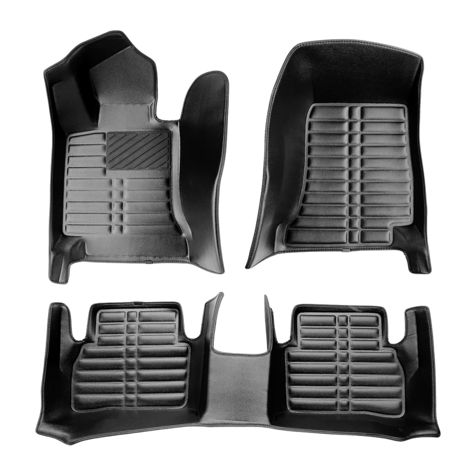 5D Premium Auto Fussmatten TPE Set passend für Mercedes C Klasse (W205/S205) Baujahr 2014-2021