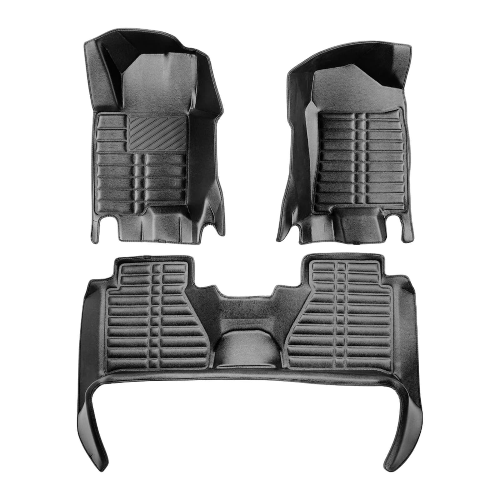 5D Premium Auto Fussmatten TPE Set passend für Nissan Navara (4.Gen) Baujahr 2014-2024