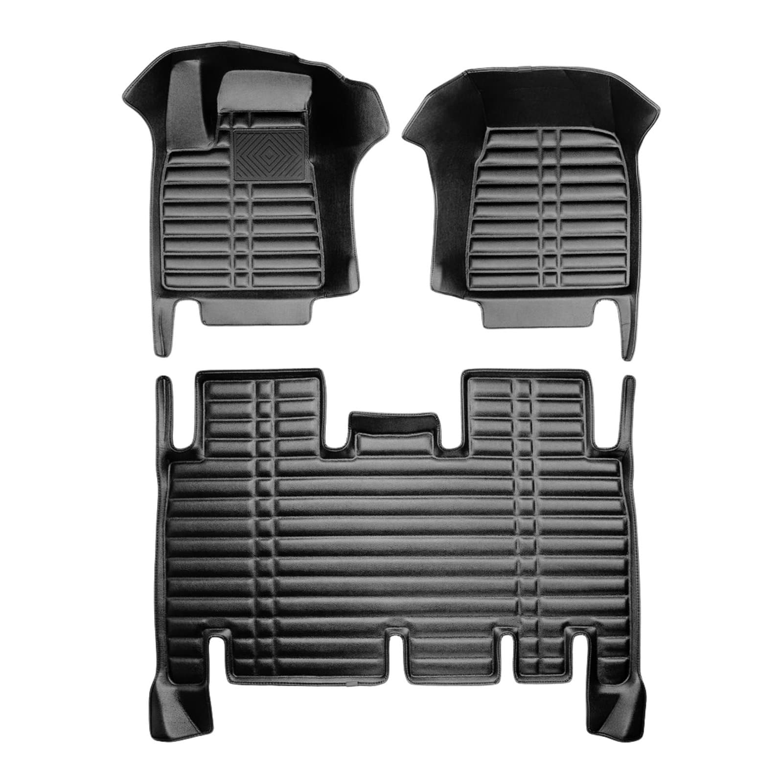 5D Premium Auto Fussmatten TPE Set passend für Tesla Model X Baujahr ab 2015