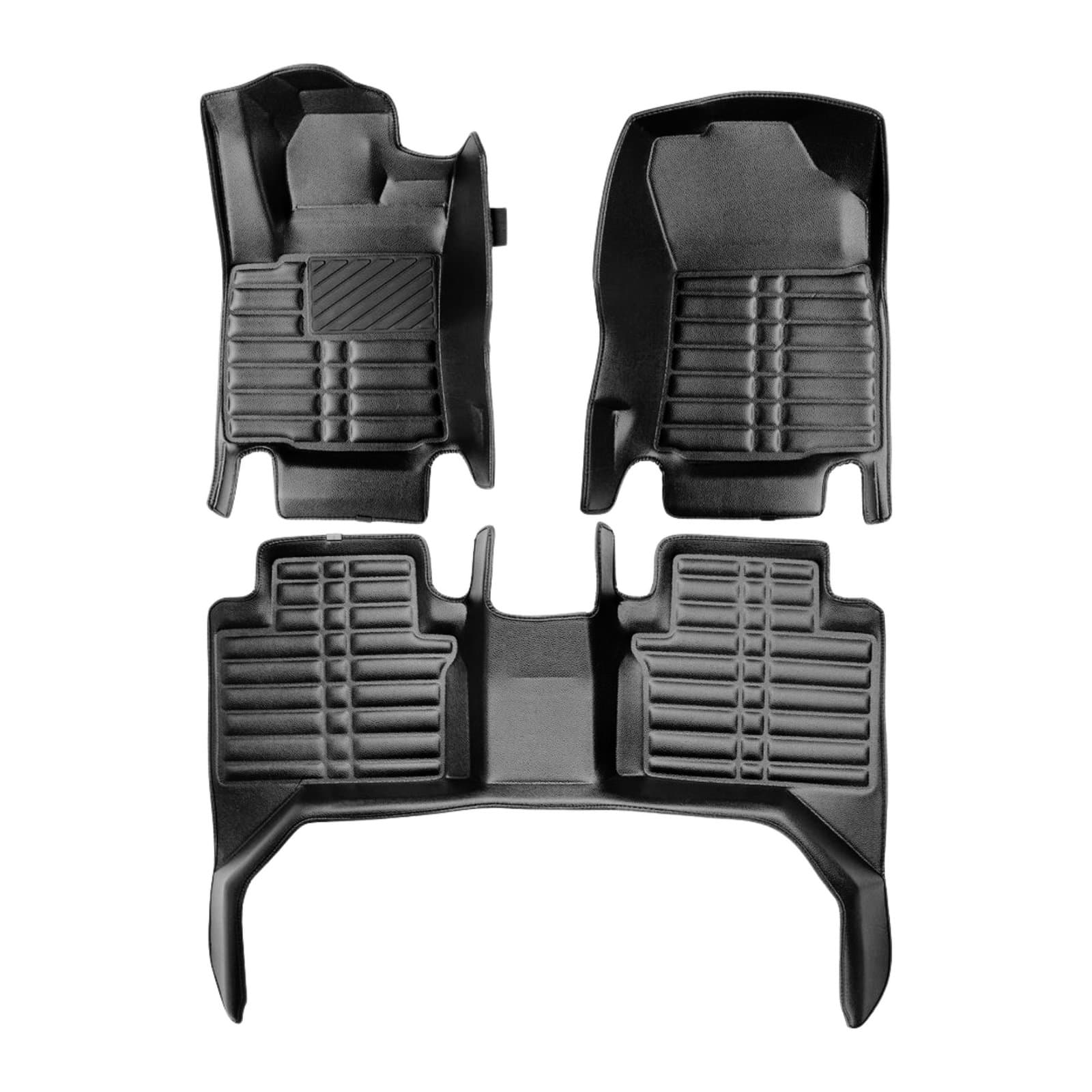 5D Premium Auto Fussmatten TPE Set passend für Toyota Hilux (8.Gen) Baujahr ab 2015