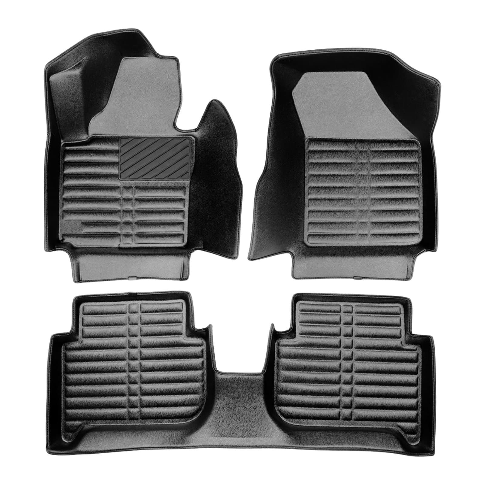 5D Premium Auto Fussmatten TPE Set passend für VW Touran (1.Gen) Baujahr 2003-2015