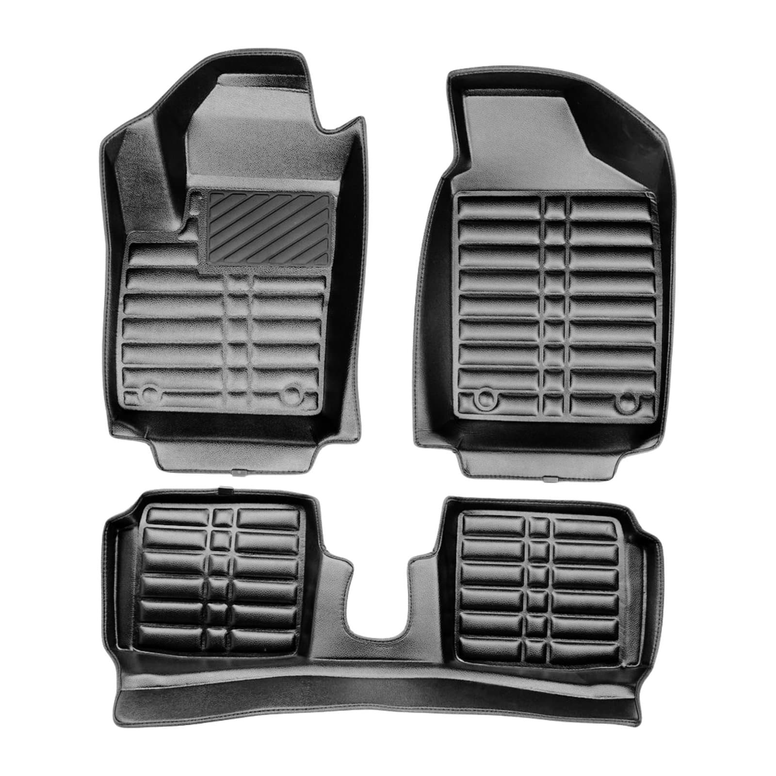 5D Premium Auto Fussmatten TPE Set passend für Fiat 500 Hybrid ab 2020