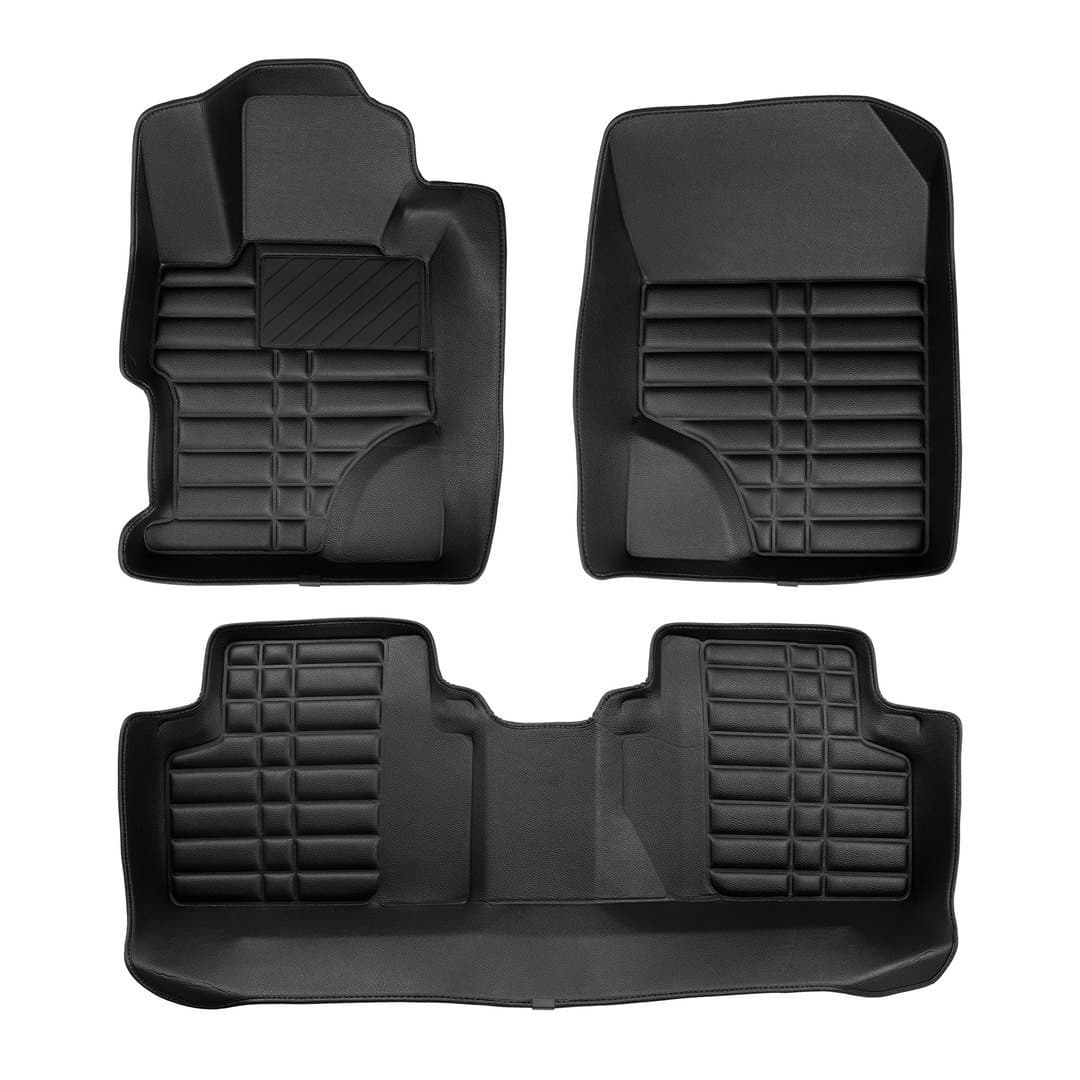 5D Premium Auto Fussmatten TPE Set passend für Honda Civic (9.Gen) Baujahr 2011-2015
