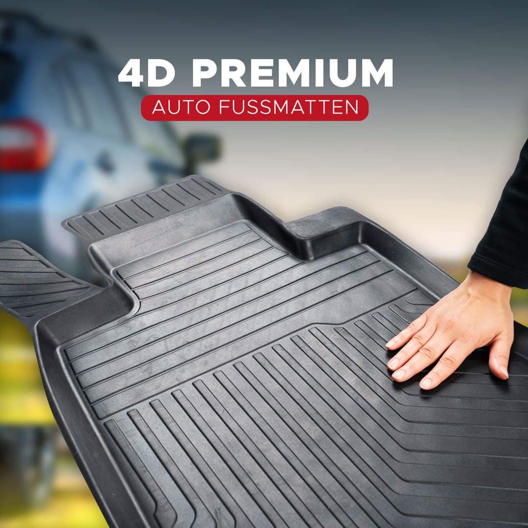3D Premium Gummi Auto Fußmatten Set Passend für Fiat Grande Punto Baujahr ab 2006