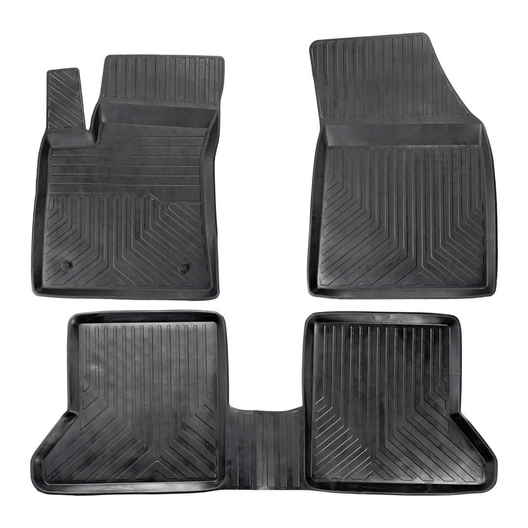 3D Premium Gummi Auto Fußmatten Set Passend für Renault Express Baujahr ab 2021