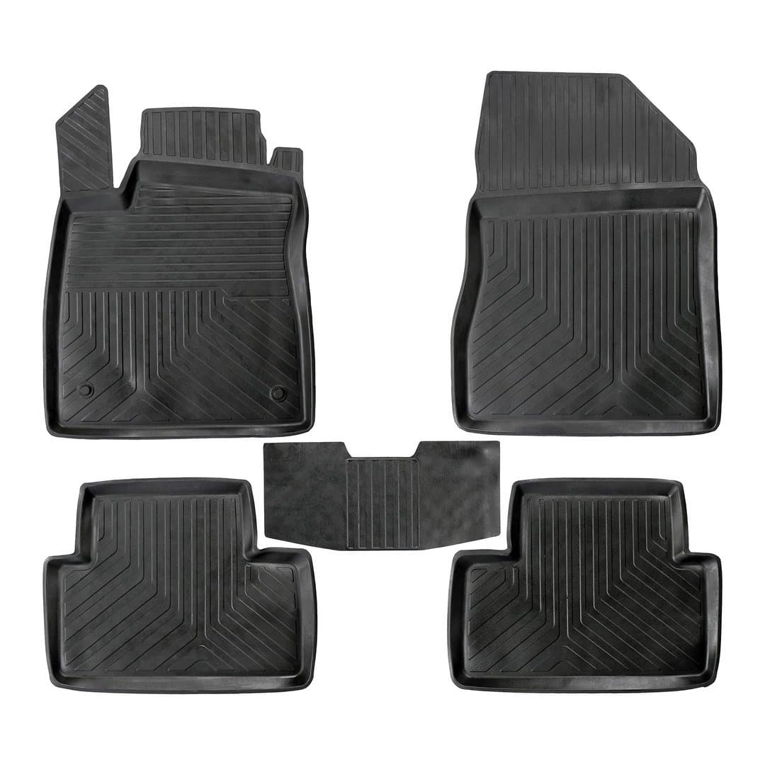 3D Premium Gummi Auto Fussmatten Set Passend für Hyundai Elentra Baujahr ab 2020