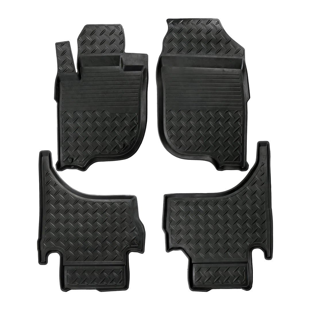3D Premium Gummi Auto Fussmatten Set Passend für Mitsubishi L200 Baujahr ab 2015