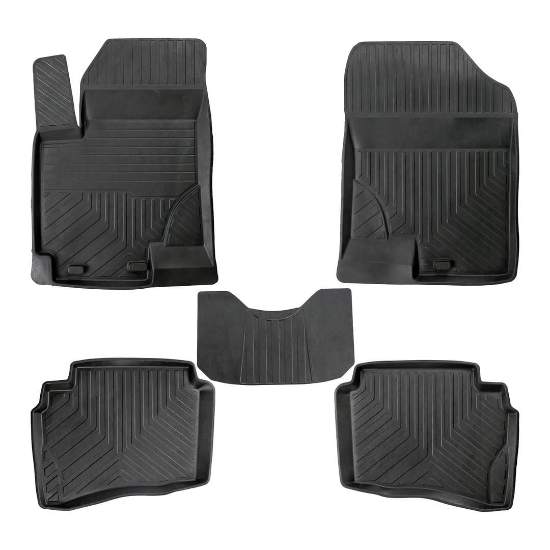 3D Premium Gummi Auto Fussmatten Set Passend für Hyundai Bayon Baujahr ab 2021