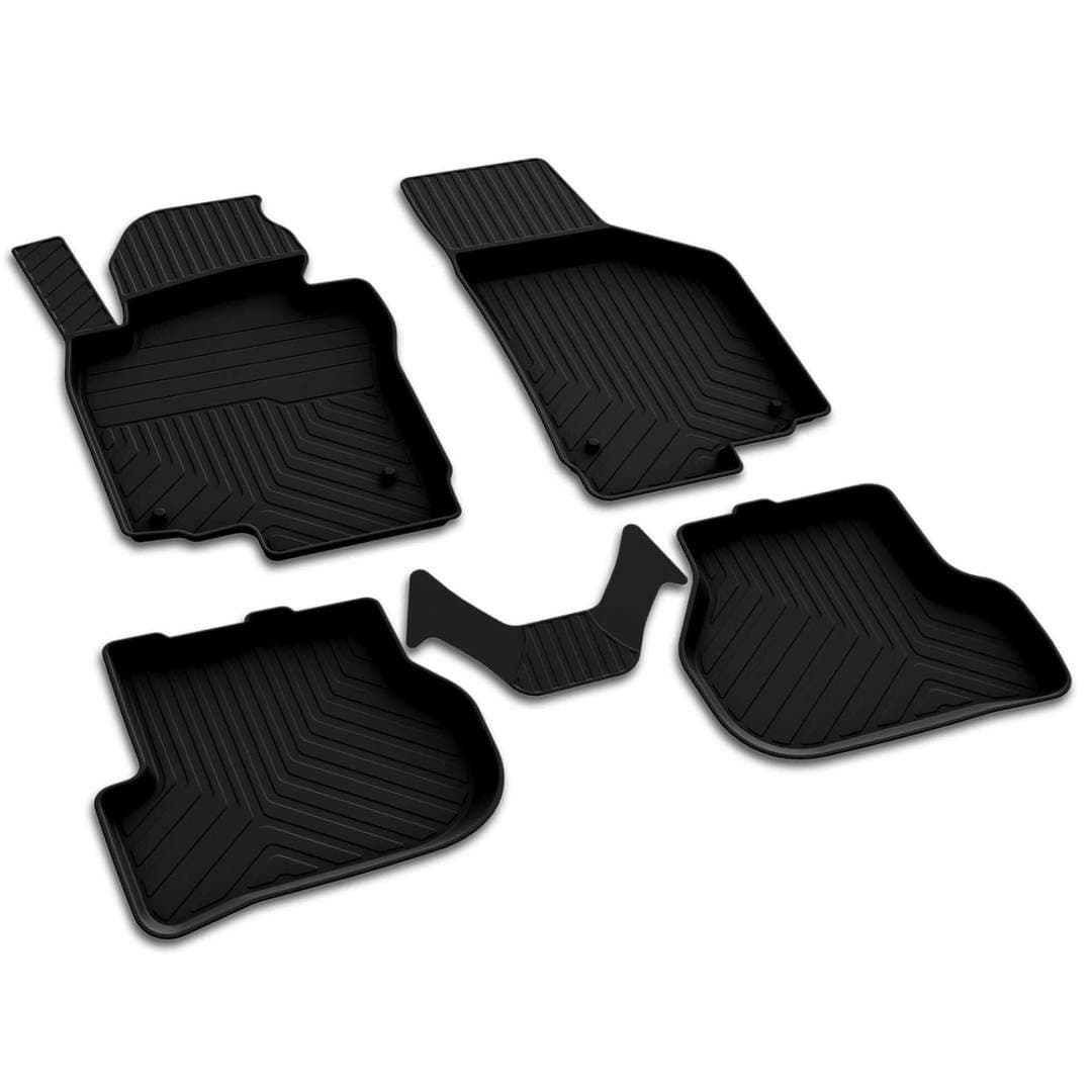 3D Premium Gummi Auto Fussmatten Set Passend für VW Scirocco Baujahr 2014-2017