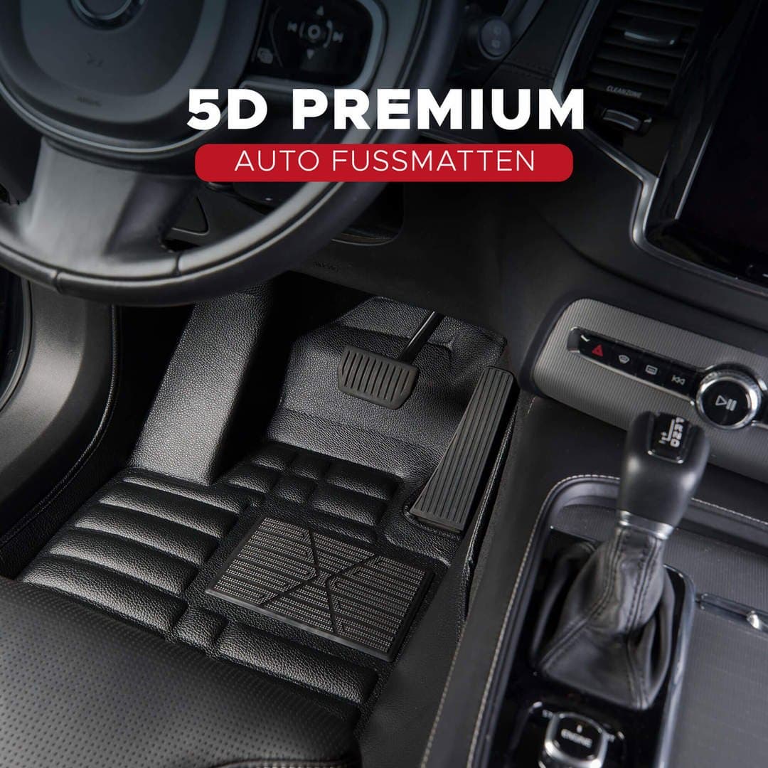 5D Premium Auto Fussmatten & Kofferraumwanne (3D) Set für VW Golf 7 Baujahr 2012-2021
