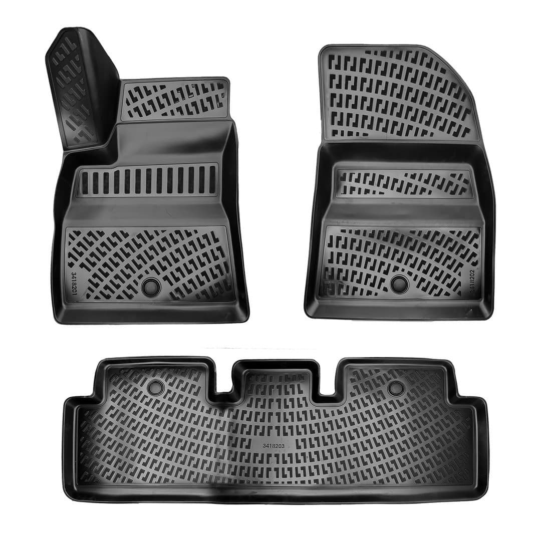 3D Auto Fussmatten Set passend für Tesla Model 3 Baujahr ab 2017