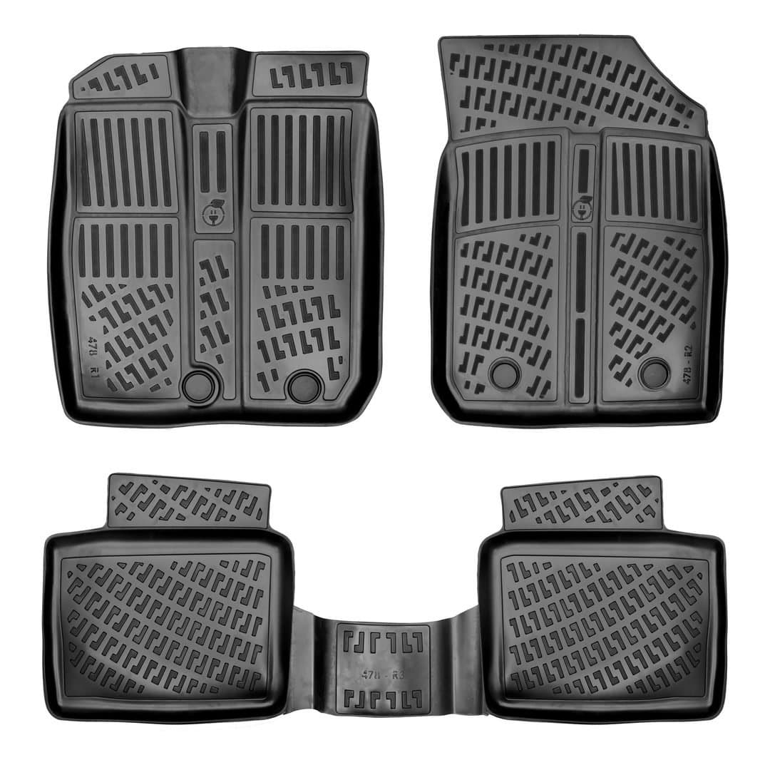 3D Auto Fussmatten Set passend für Dacia Spring Elektro Baujahr ab 2021