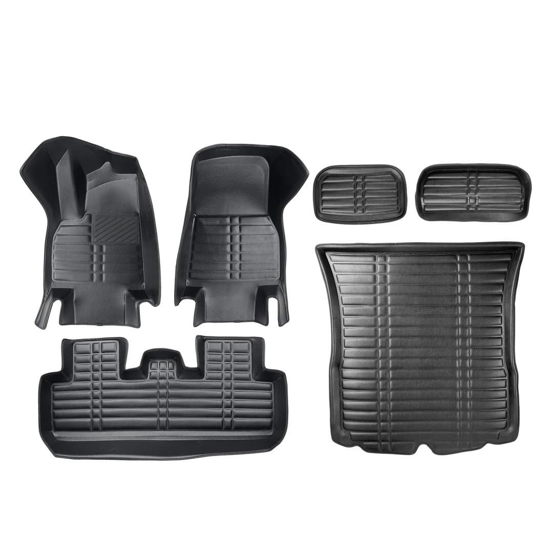 5D Premium Auto Fussmatten TPE Gesamtset passend für Tesla Model Y Baujahr ab 2020