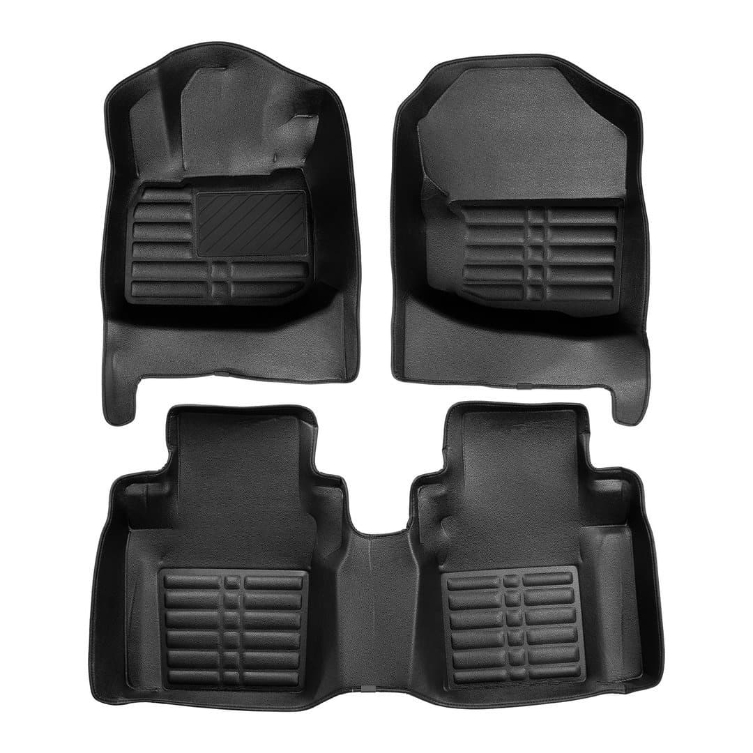 5D Premium Auto Fussmatten TPE Set passend für Honda Jazz ( Old Fit ) Baujahr 2008-2015