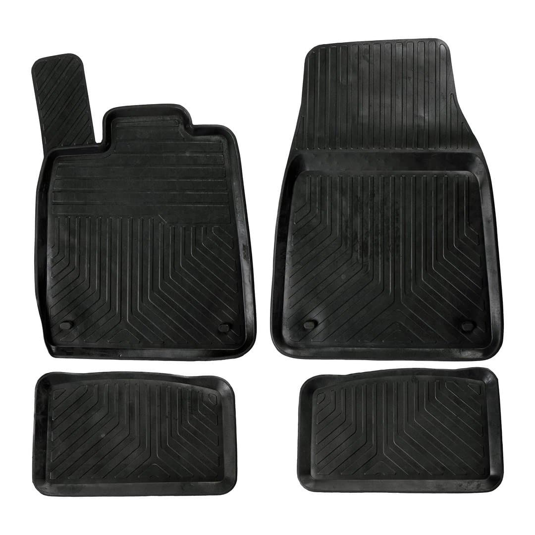 3D Premium Gummi Auto Fußmatten Set Passend für Porsche Taycan Baujahr ab 2020