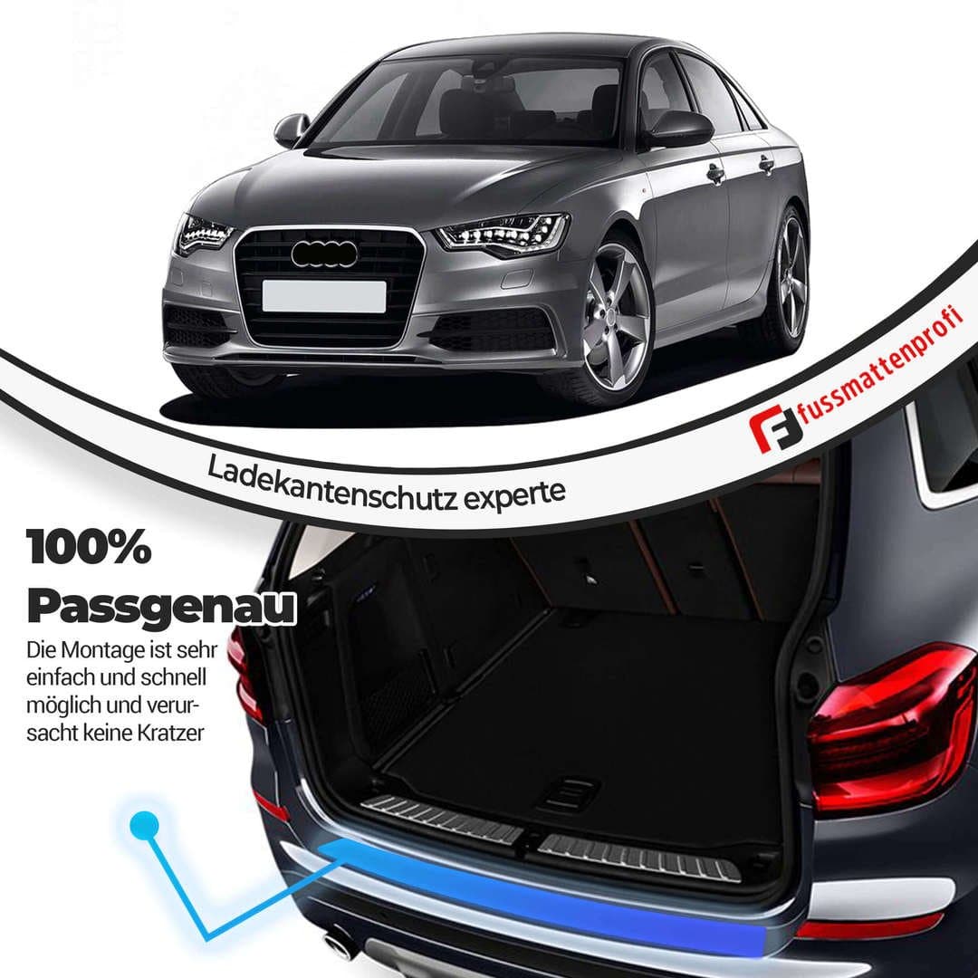 ABS Kunststoff Ladekantenschutz mit Abkantung Passend für Audi A3 Sportback Baujahr ab 2015