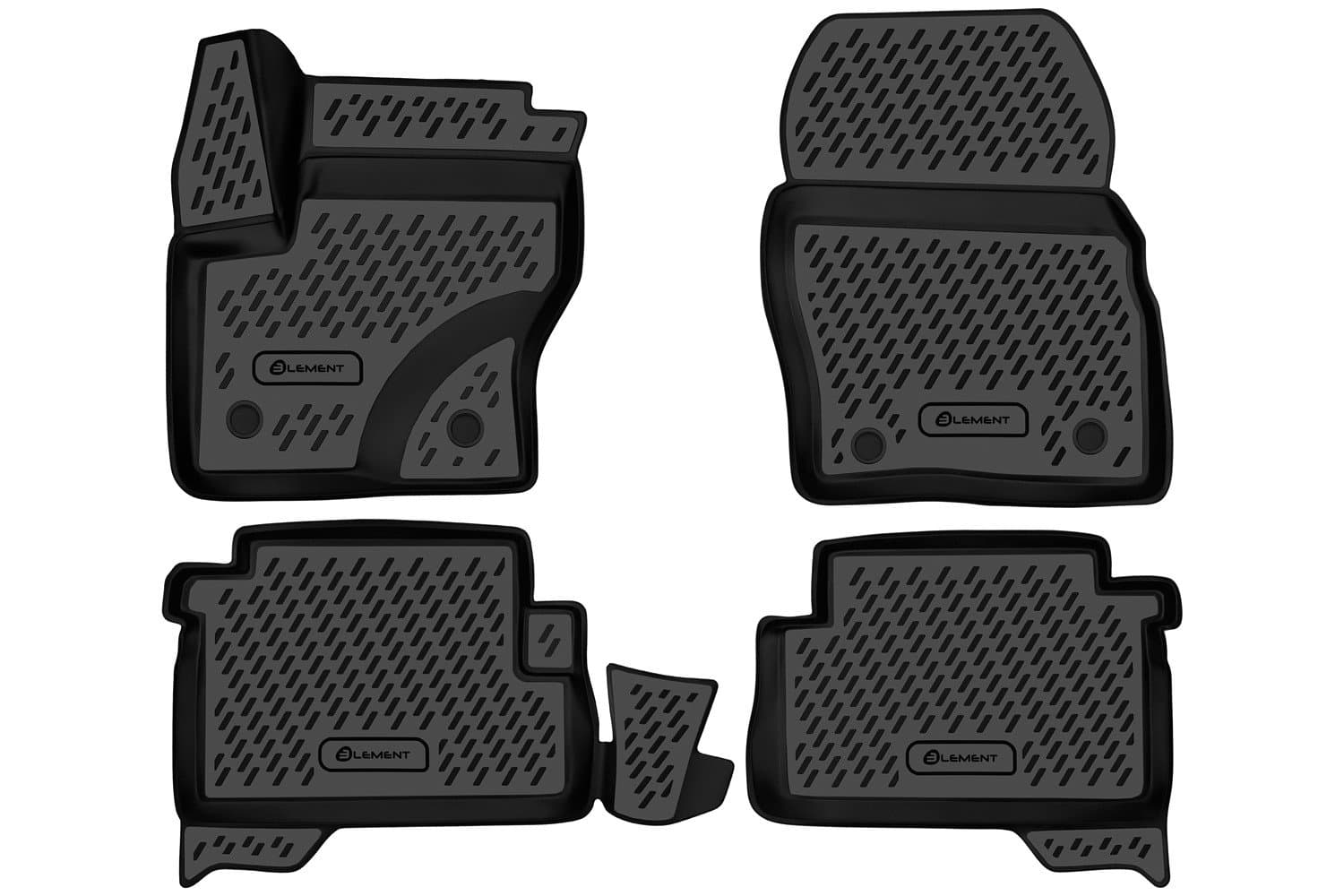 3D Auto Fussmatten Set passend für Ford Kuga (2.Gen) Baujahr 2012-2019