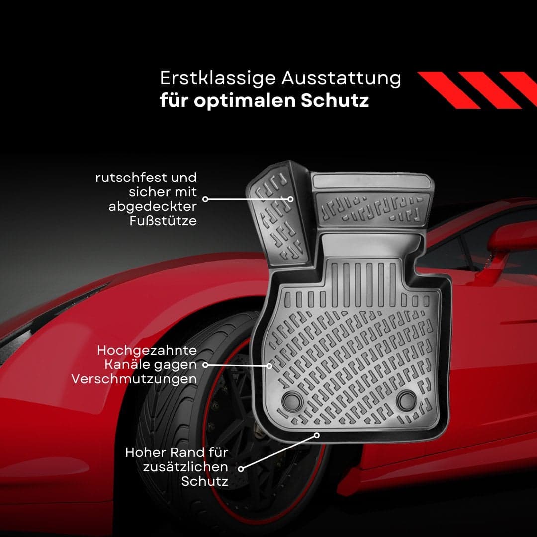 3D Fussmatten passend für Audi A3 Baujahr 2012-2020