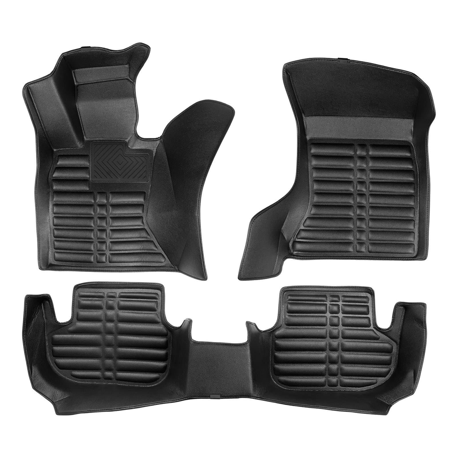 5D Premium Auto Fussmatten TPE Set Passend für BMW 5 (F10) xDrive Baujahr 2014-2016