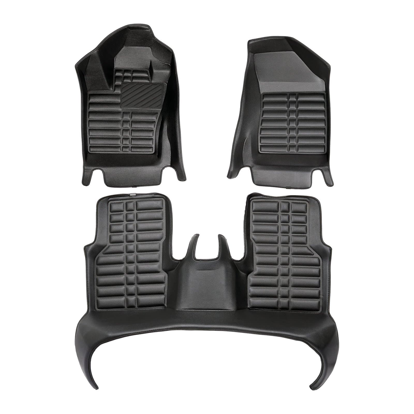 5D Premium Auto Fussmatten TPE Set passend für Jeep Compass (2.Gen) Baujahr ab 2016