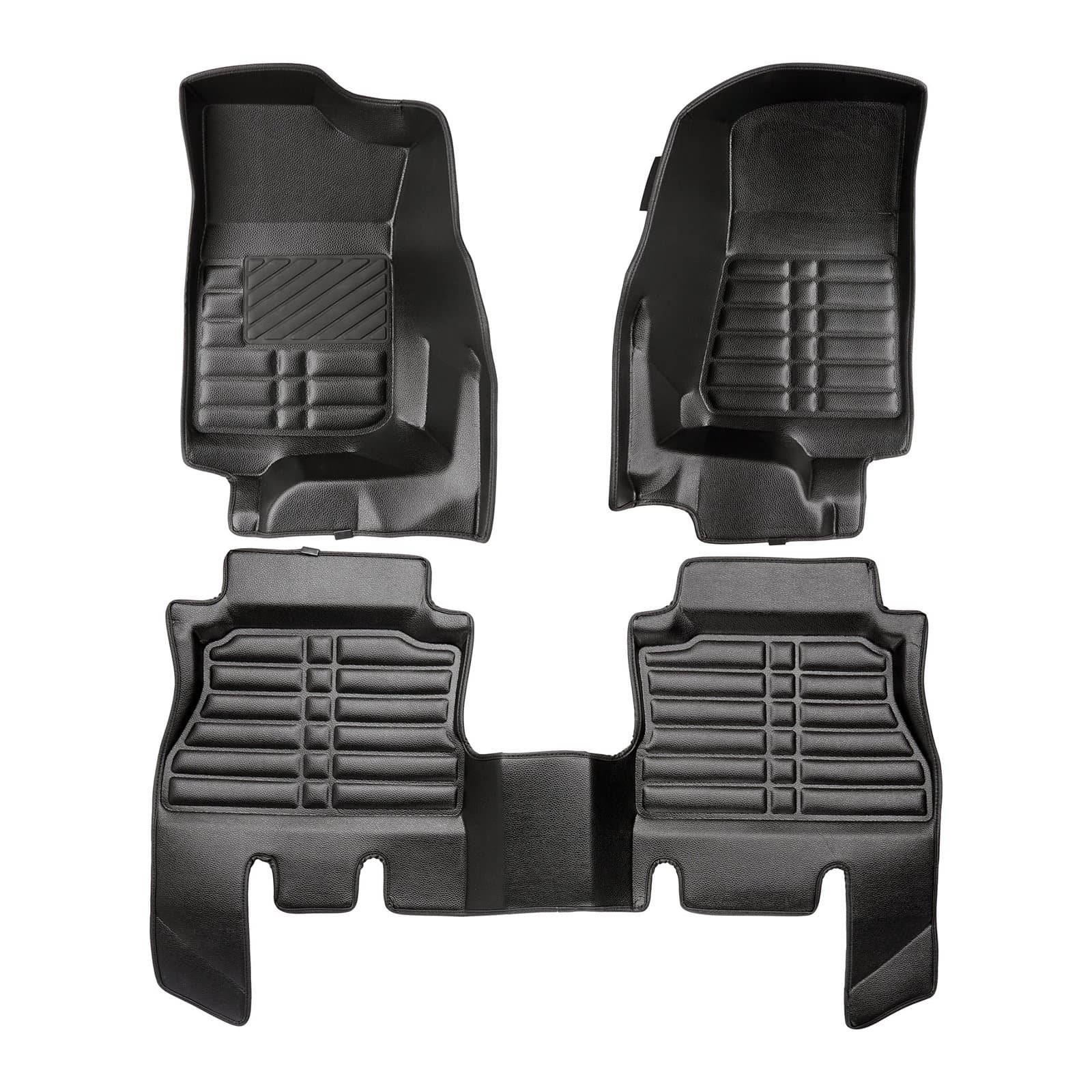 5D Premium Auto Fussmatten TPE Set passend für Jeep Wrangler JL (4.Gen) Baujahr ab 2018