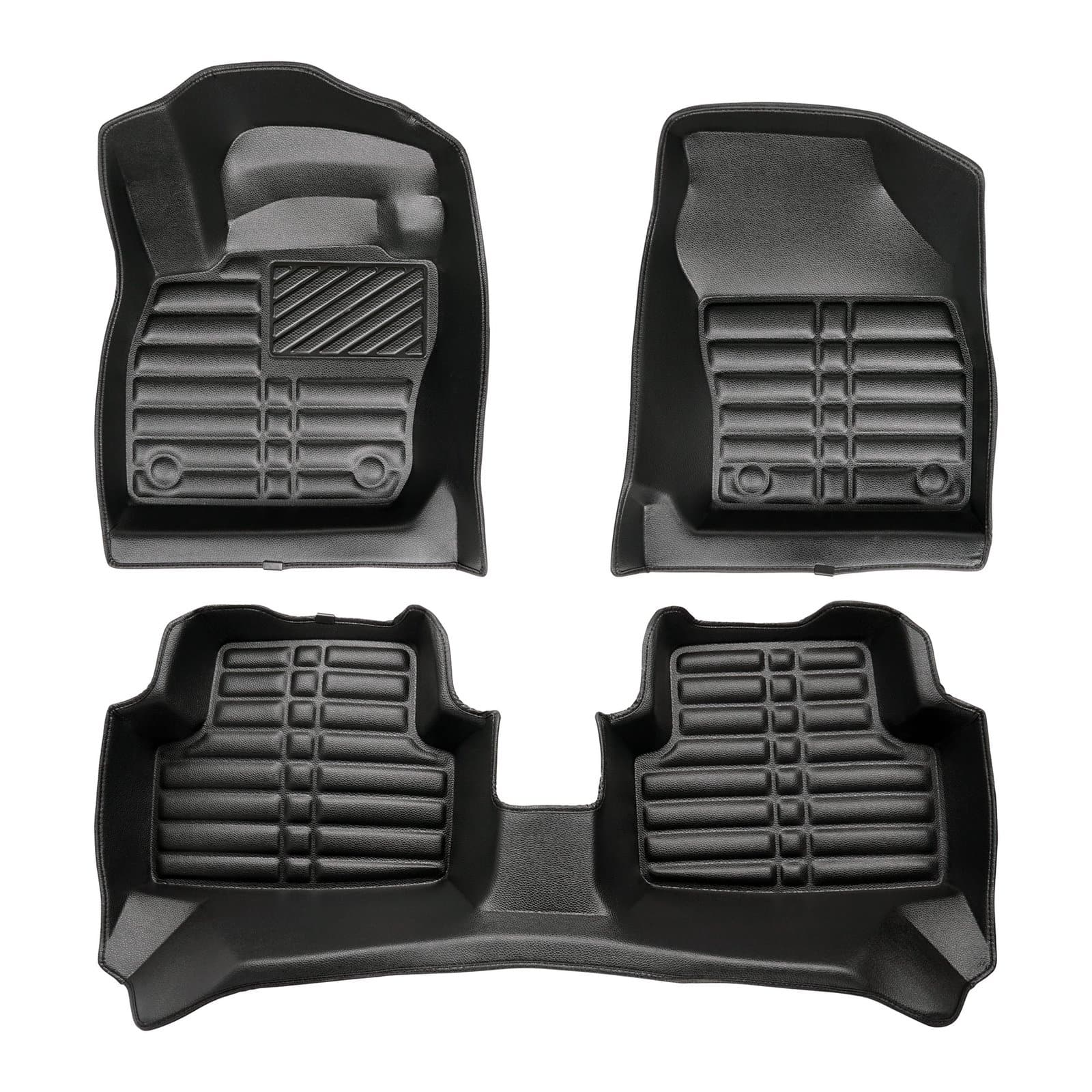 5D Premium Auto Fussmatten TPE Set passend für VW T-Cross Baujahr ab 2018