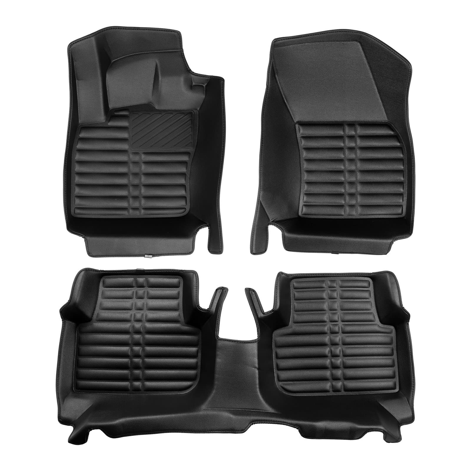 5D Premium Auto Fussmatten TPE Set passend für VW Tiguan (2.Gen) Baujahr 2016-2023