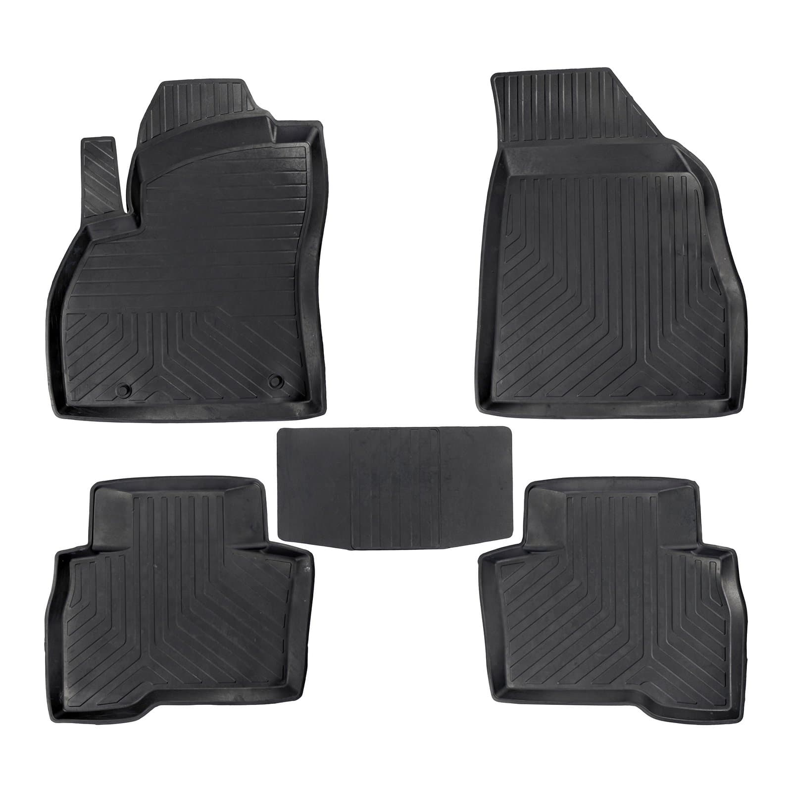 3D Premium Gummi Auto Fussmatten Set Passend für Citroen Nemo Baujahr 2008-2015