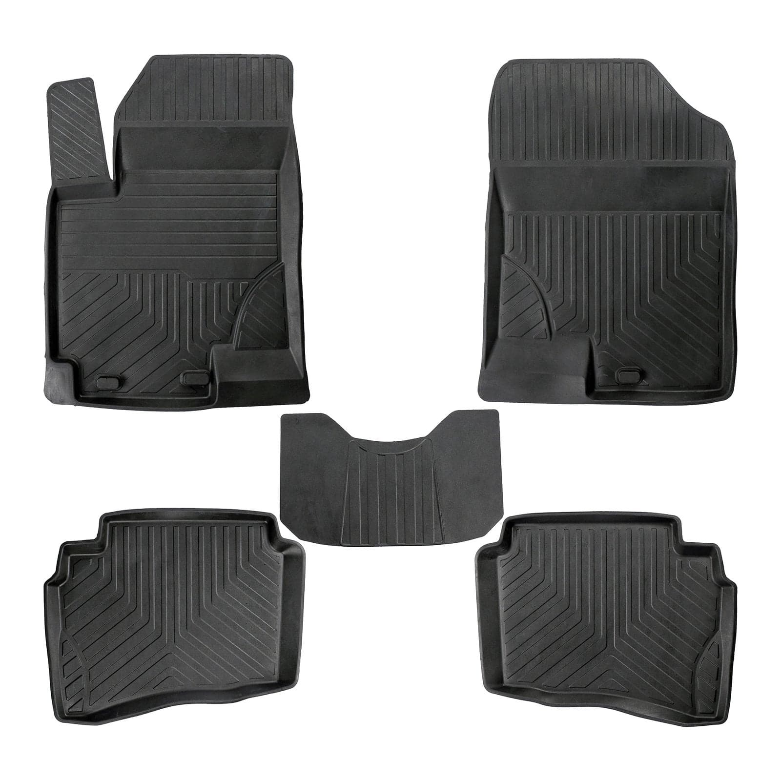 3D Premium Gummi Auto Fussmatten Set Passend für Hyundai Bayon Baujahr ab 2021
