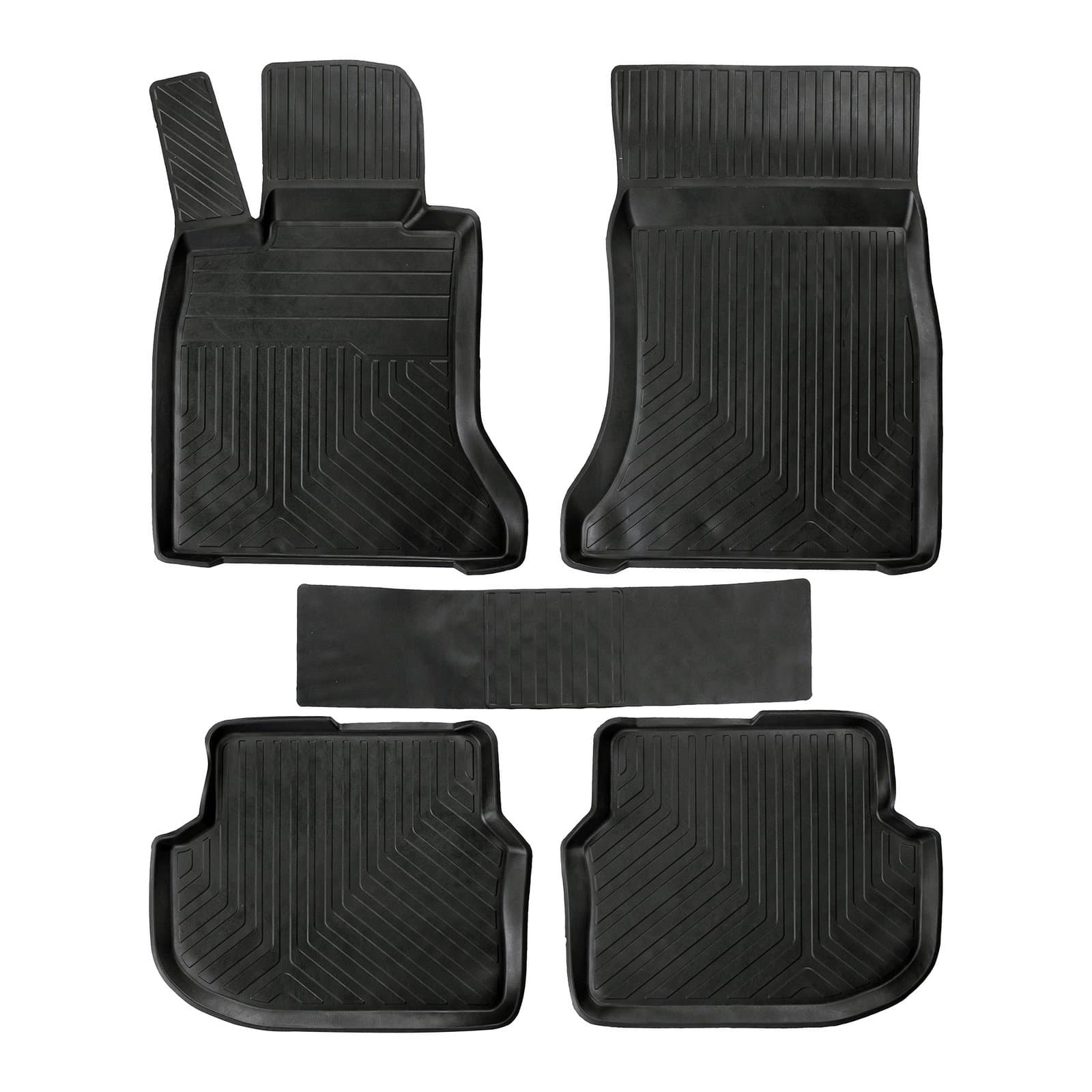 3D Premium Gummi Auto Fussmatten Set Passend für BMW 6 (F06) Baujahr 2011-2018