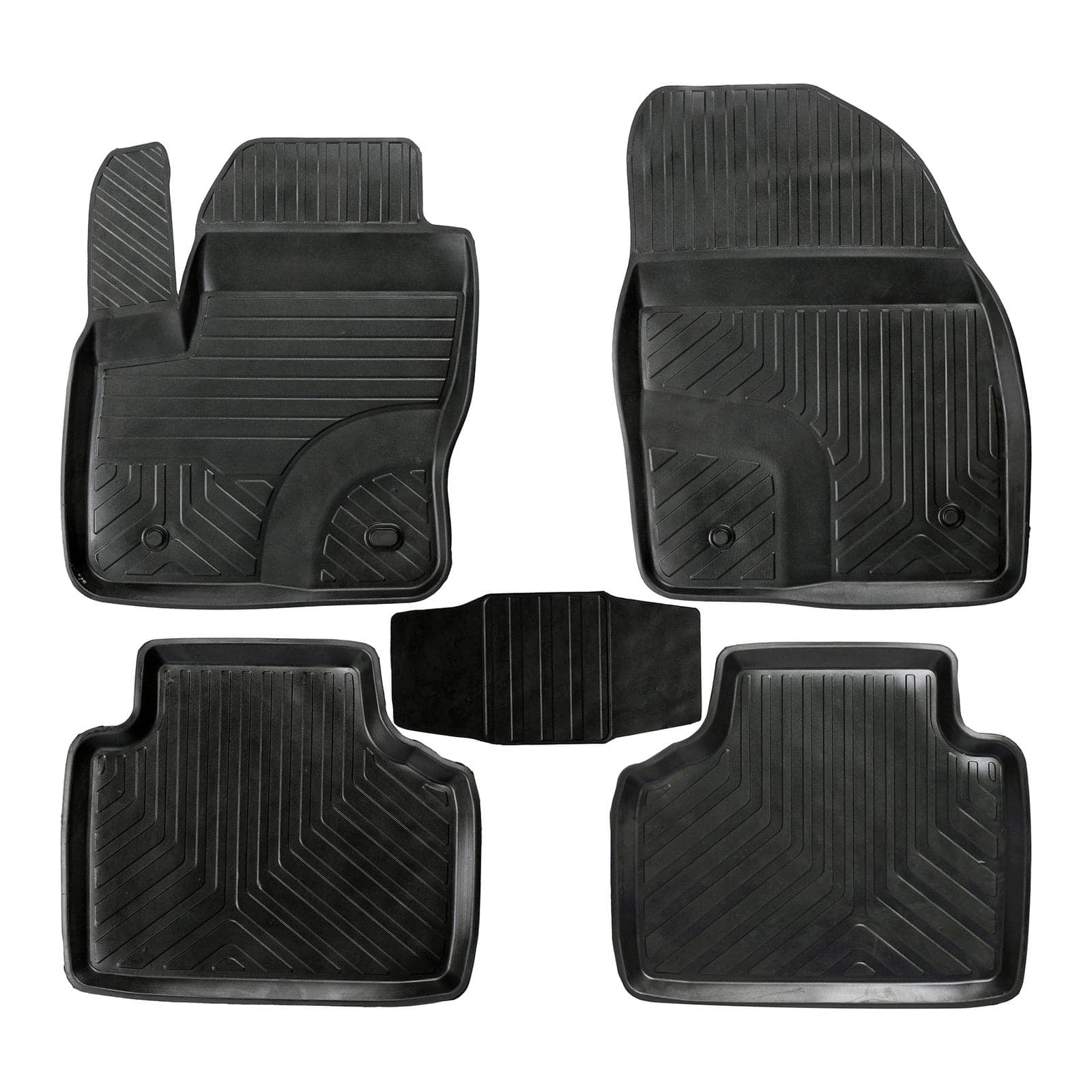 3D Premium Gummi Auto Fussmatten Set Passend für Ford Tourneo Connect Baujahr ab 2021