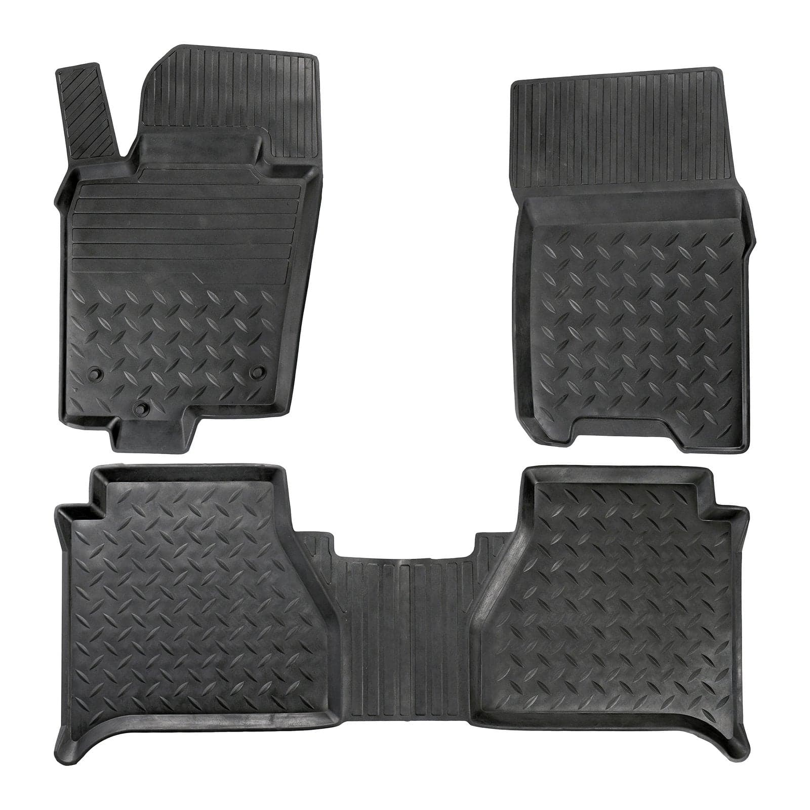 3D Premium Gummi Auto Fussmatten Set Passend für Nissan Navara Baujahr ab 2020