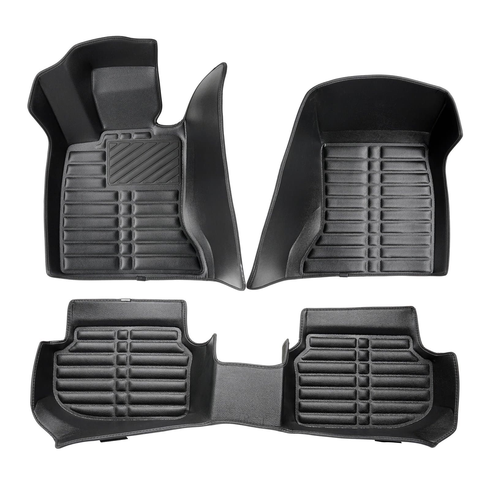 5D Premium Auto Fussmatten TPE Set passend für BMW 5 (F10/F11) Facelift Baujahr 2013-2017