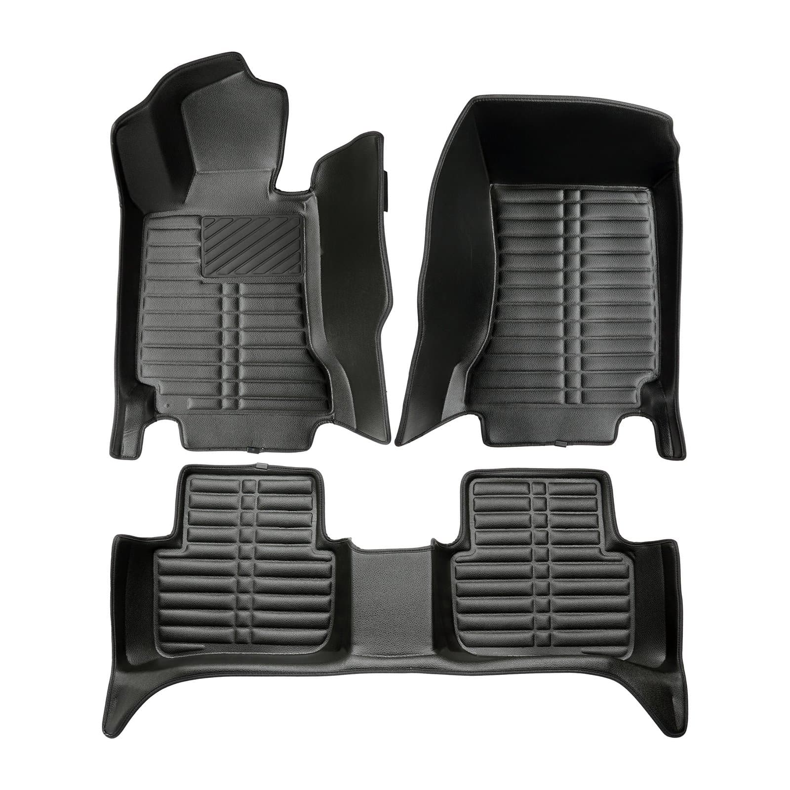 5D Premium Auto Fussmatten TPE Set passend für Mercedes C Klasse (W204/S204) Baujahr 2007-2015